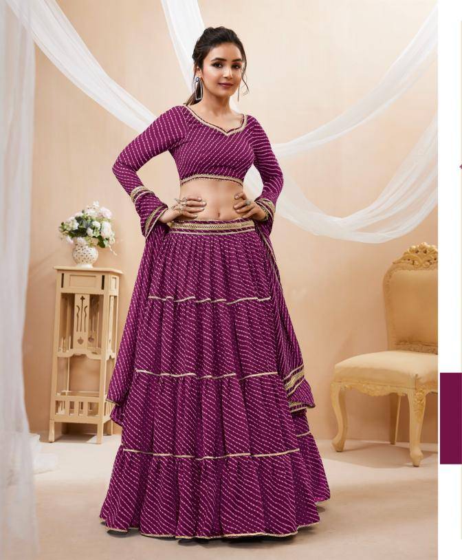 LAVISH VOL 1 georgette Purple Bridal lehenga choli stores in Pune